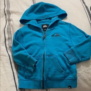 Quicksilver zip up kids hoodie sweatshirt
